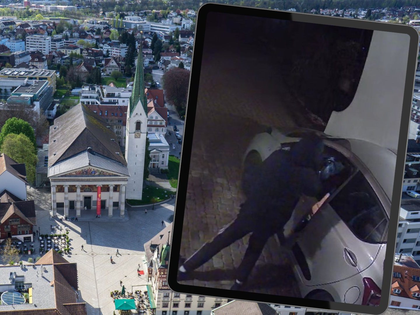Schreckmoment in Dornbirn: Ein Einbrecher war in der Gerbergasse unterwegs.