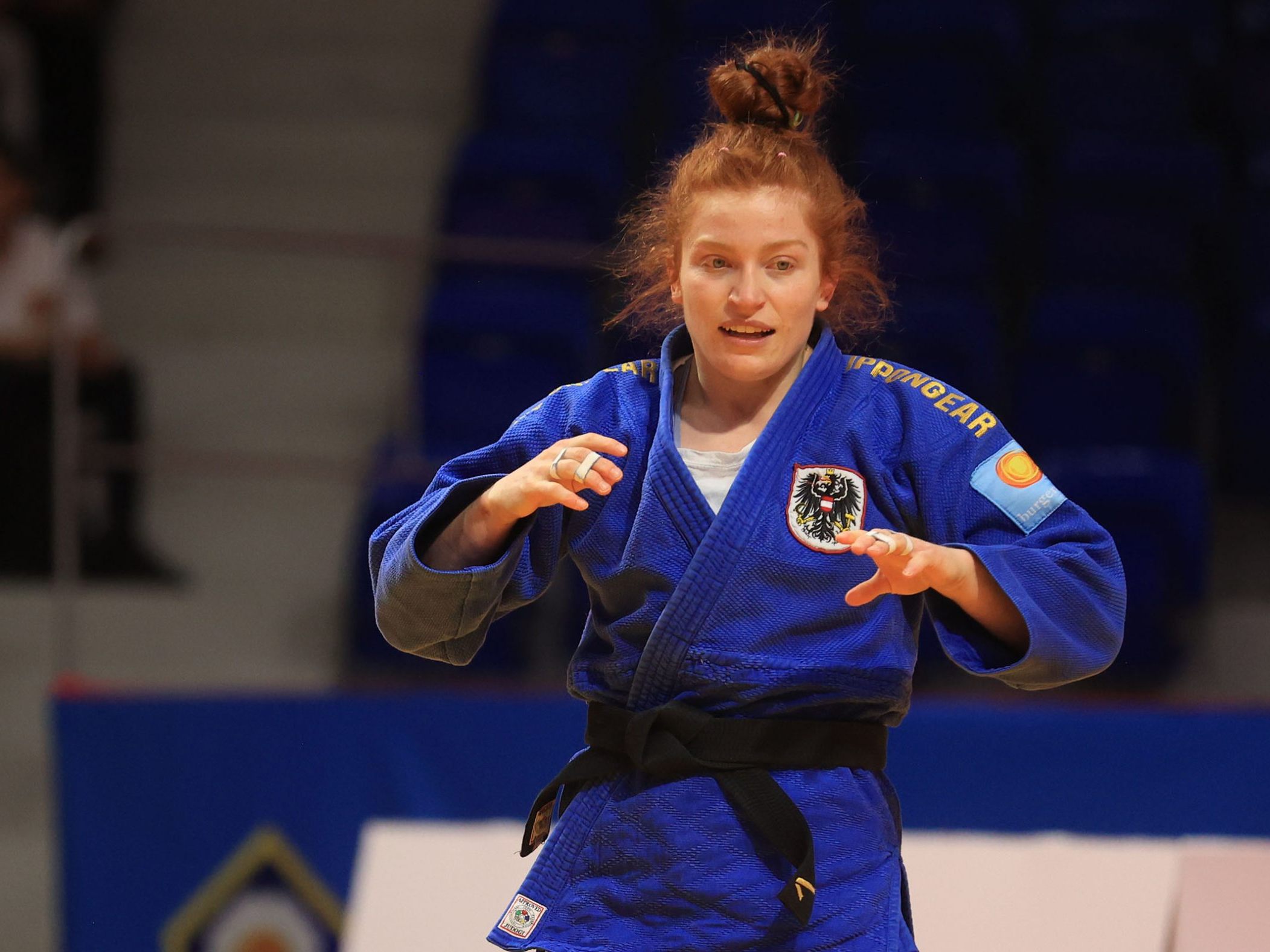 Lubjana Piovesana kämpft bei der Judo-EM in Podgorica um die Bronzemedaille.