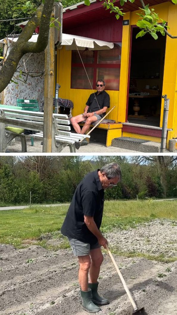 So gut wie jeden Tag ist Herbert Hagspiel in seiner Gartenparzelle in Lustenau.