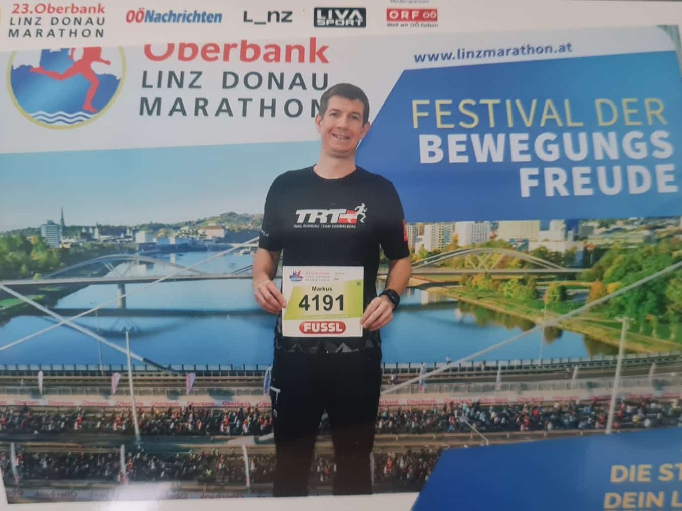 Markus Nachbaur vom TRT Vorarlberg beim Linz Marathon