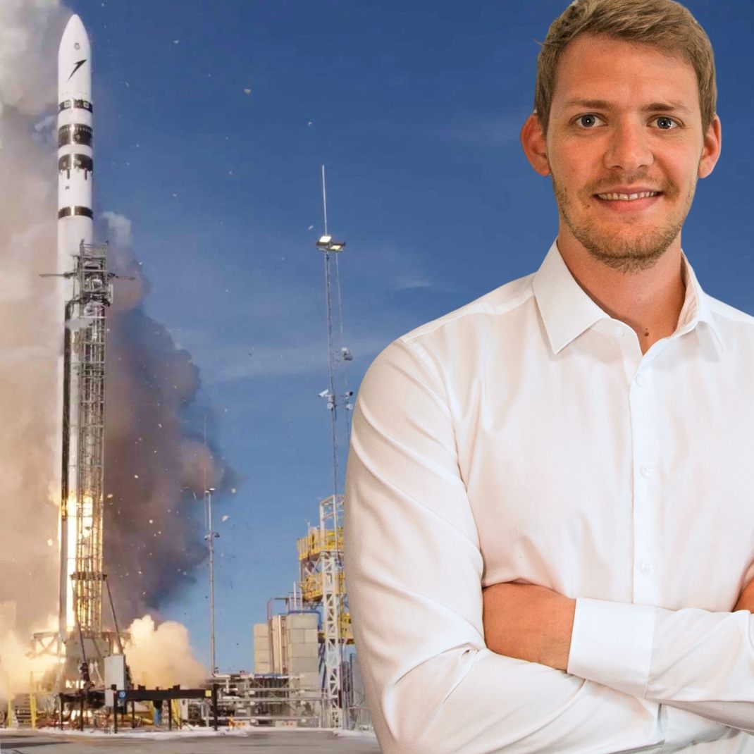 Daniel Metzler, CEO und Co-Founder von Isar Aerospace, ist mit dem Raketen-Testflug sehr zufrieden.