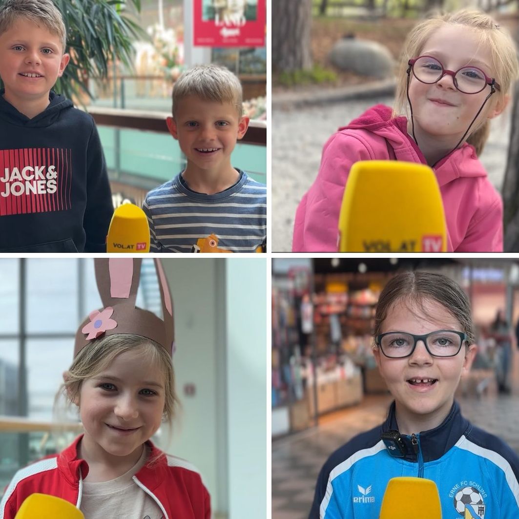 Die Kinder haben Antworten auf Fragen zum Osterhasen – wenn auch keine einheitlichen.