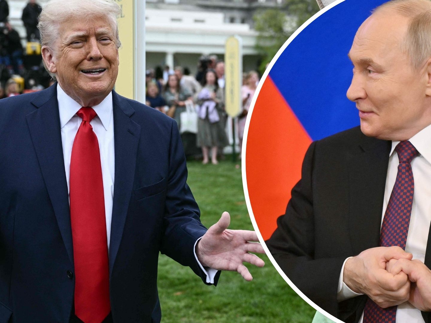 Trump (l.) hatte Putin (r.) nach den jüngsten Angriffen aufgefordert die Attacken auf Kiew einzustellen, und glaubt, der russische Machthaber wird auf ihn hören. Trump (l.) hatte Putin (r.) nach den jüngsten Angriffen aufgefordert die Attacken auf Kiew einzustellen, und glaubt, der russische Machthaber wird auf ihn hören.