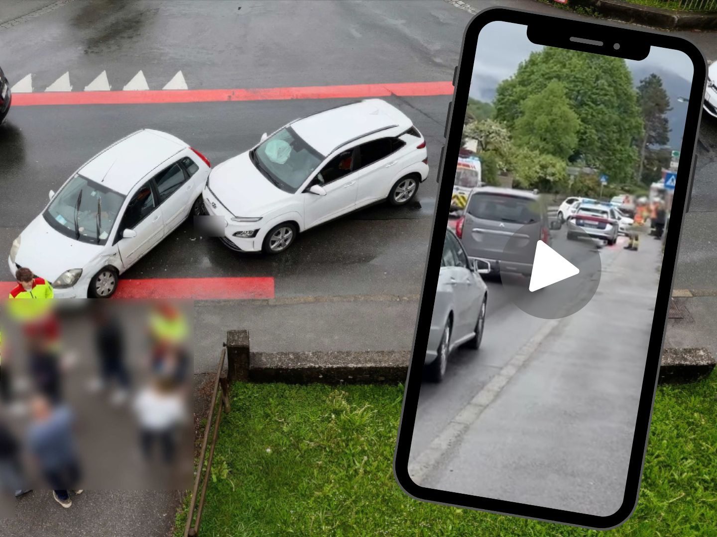Bei einem Unfall in Wolfurt wurde eine Person leicht verletzt.