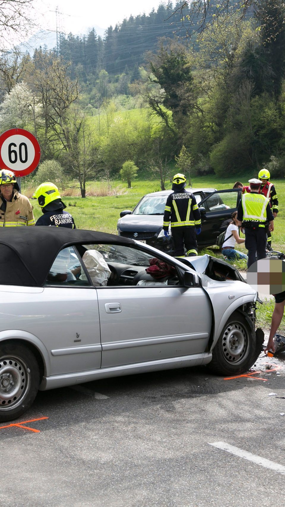 Unfall auf der L50 in Rankweil