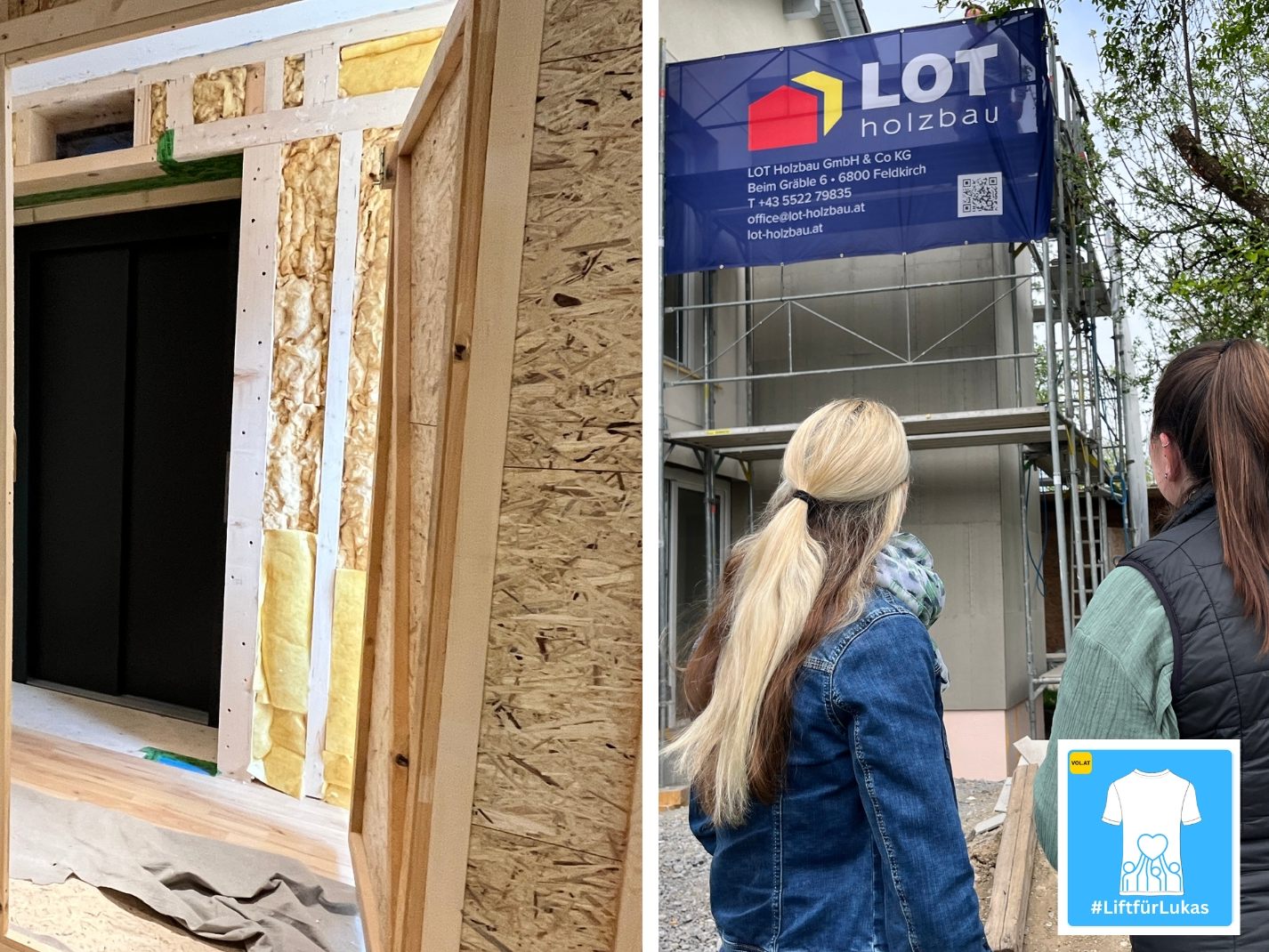 Der Lift wurde am Donnerstag eingebaut.