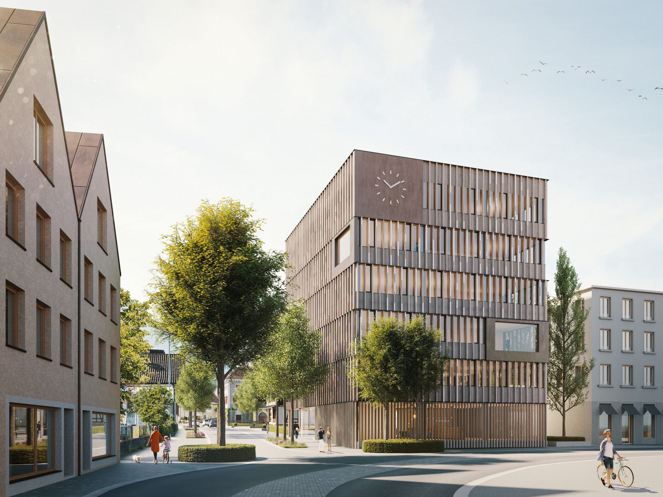 Das neue Rathaus wurde auf einer Sonderbriefmarkte verewigt Das neue Rathaus wurde auf einer Sonderbriefmarkte verewigt