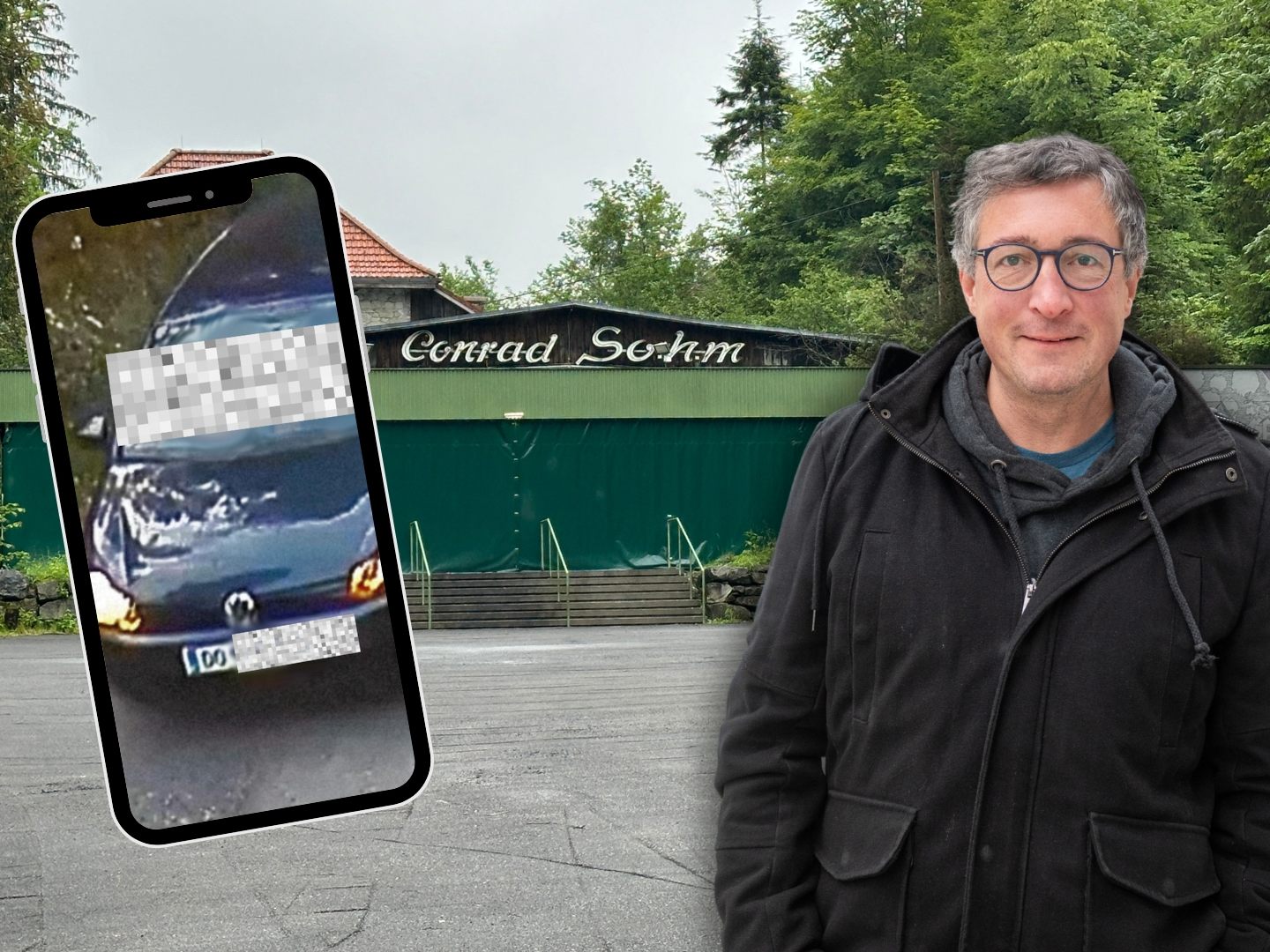 Auf dem Privatgrundstück des Conrad Sohm kam es erneut zu einem unschönen Vorfall.