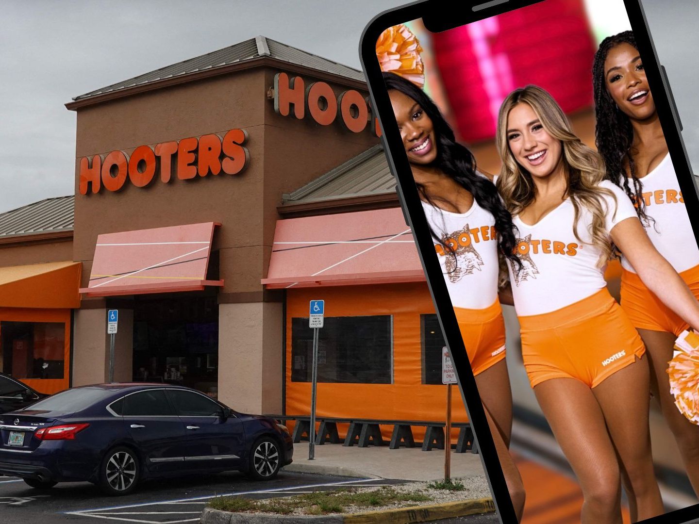 Die amerikanische Fast-Food-Kette Hooters, bekannt für ihre durchgehend weiblichen Bedienungen, ist insolvent. Die amerikanische Fast-Food-Kette Hooters, bekannt für ihre durchgehend weiblichen Bedienungen, ist insolvent.