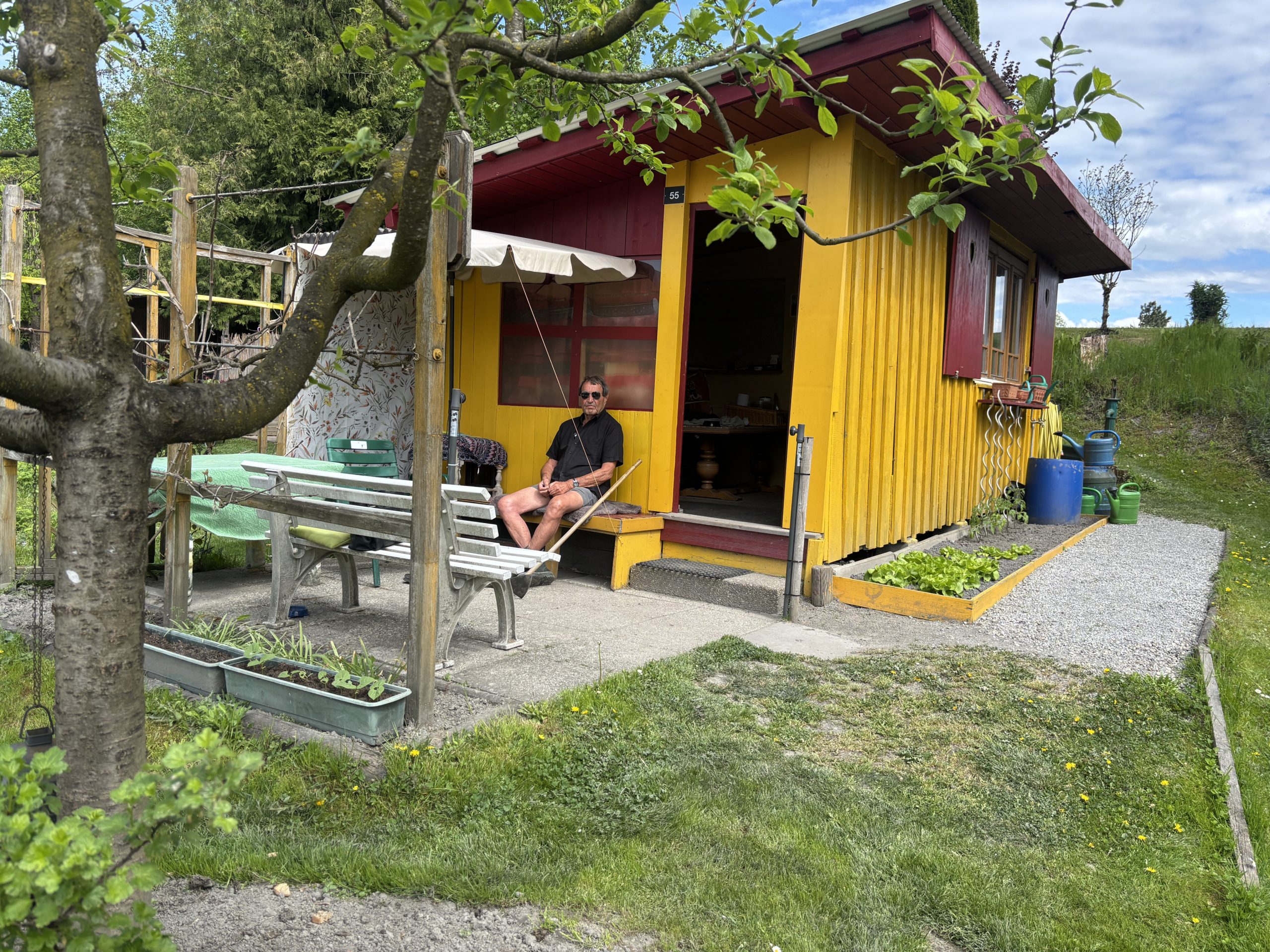 Schrebergartenanlage am Alten Rhein in Lustenau Schrebergartenanlage am Alten Rhein in Lustenau