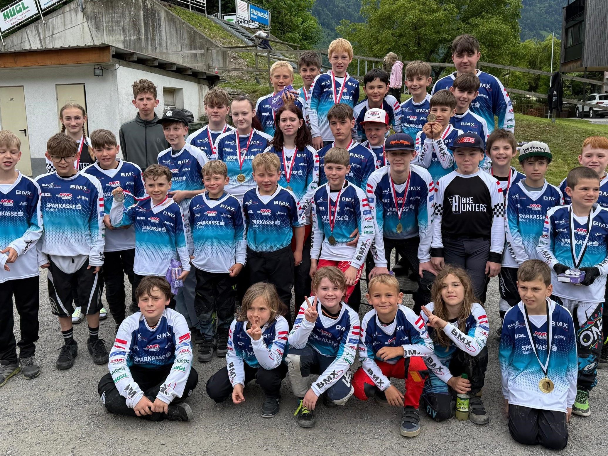 Das erfolgreiche Bludenzer Sparkassenteam bei den BMX-LM