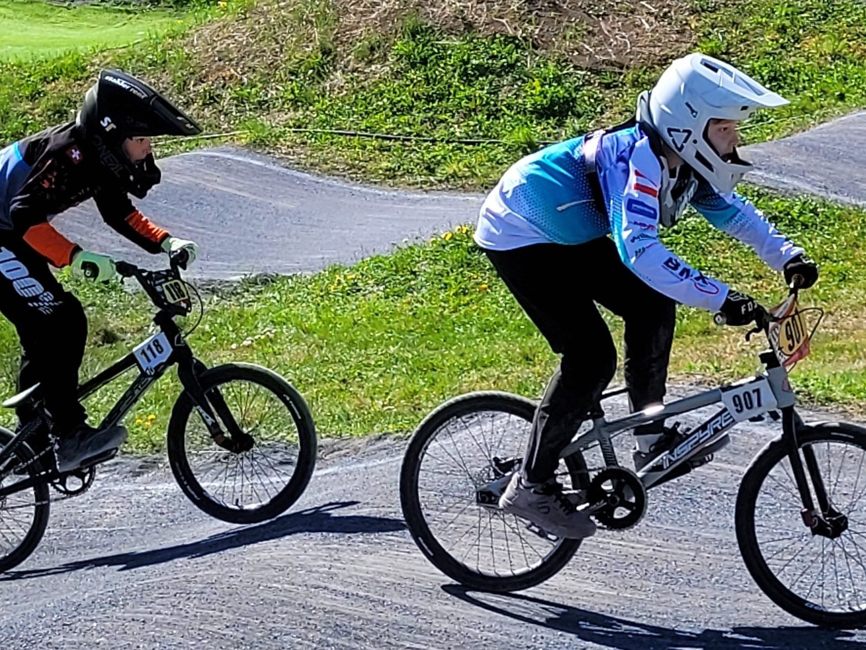 Probetraining auf dem BMX