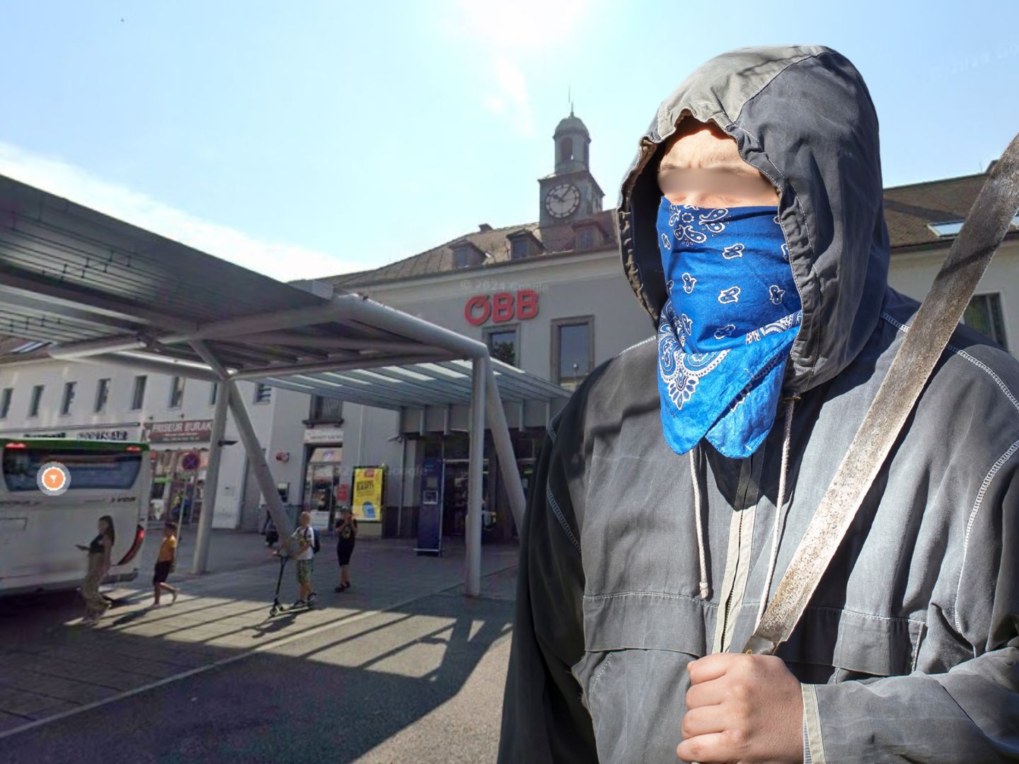 Mit Machete zum Polterabend: Mann nach Angriff am Bahnhof Krems festgenommen. Mit Machete zum Polterabend: Mann nach Angriff am Bahnhof Krems festgenommen.