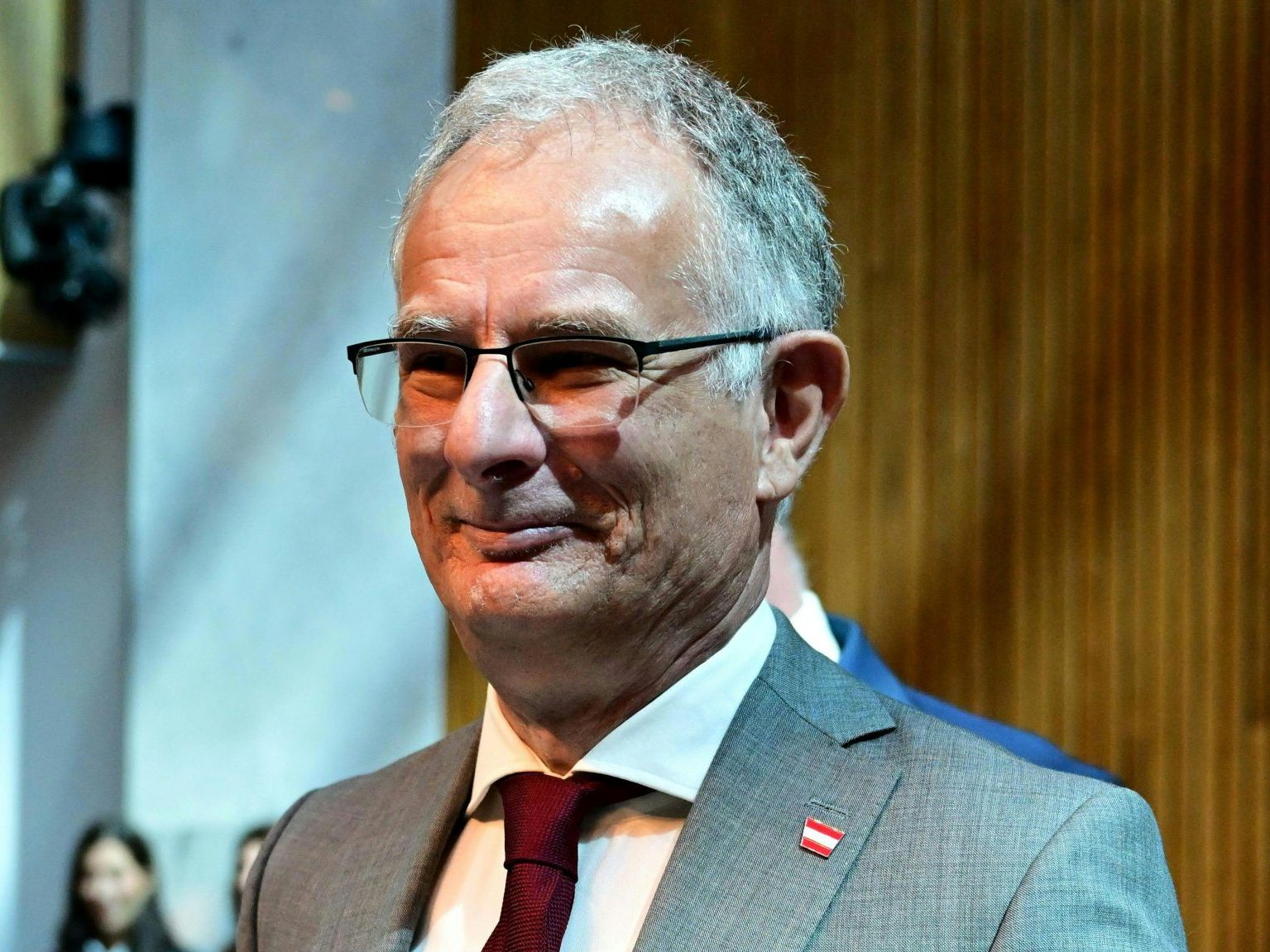 Finanzminister Marterbauer im Rahmen einer Sondersitzung des Nationalrates mit Budgetrede am Dienstag.