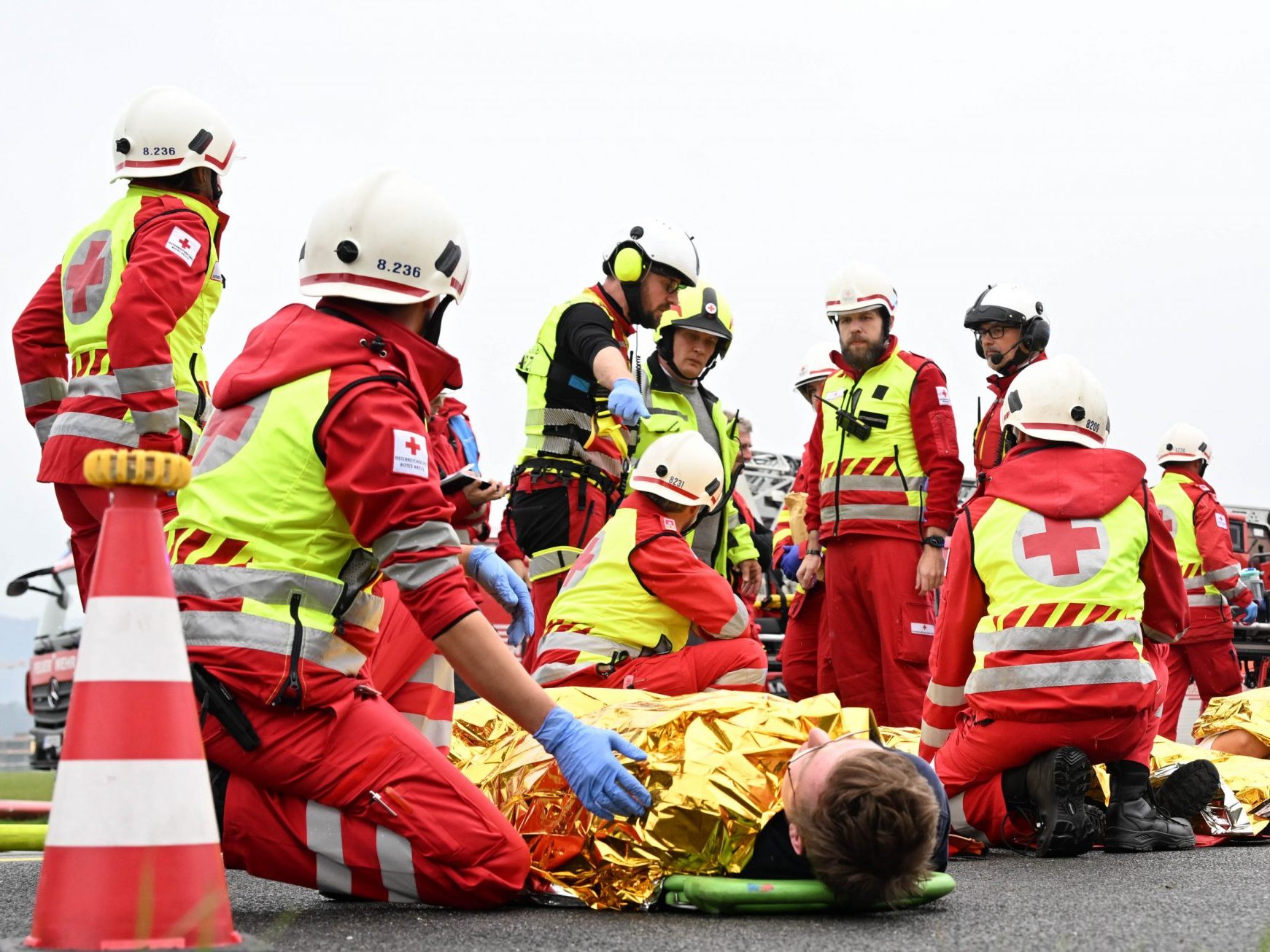 500 Rotkreuz-Helfer trainieren in Kärnten für den Ernstfall. 500 Rotkreuz-Helfer trainieren in Kärnten für den Ernstfall.
