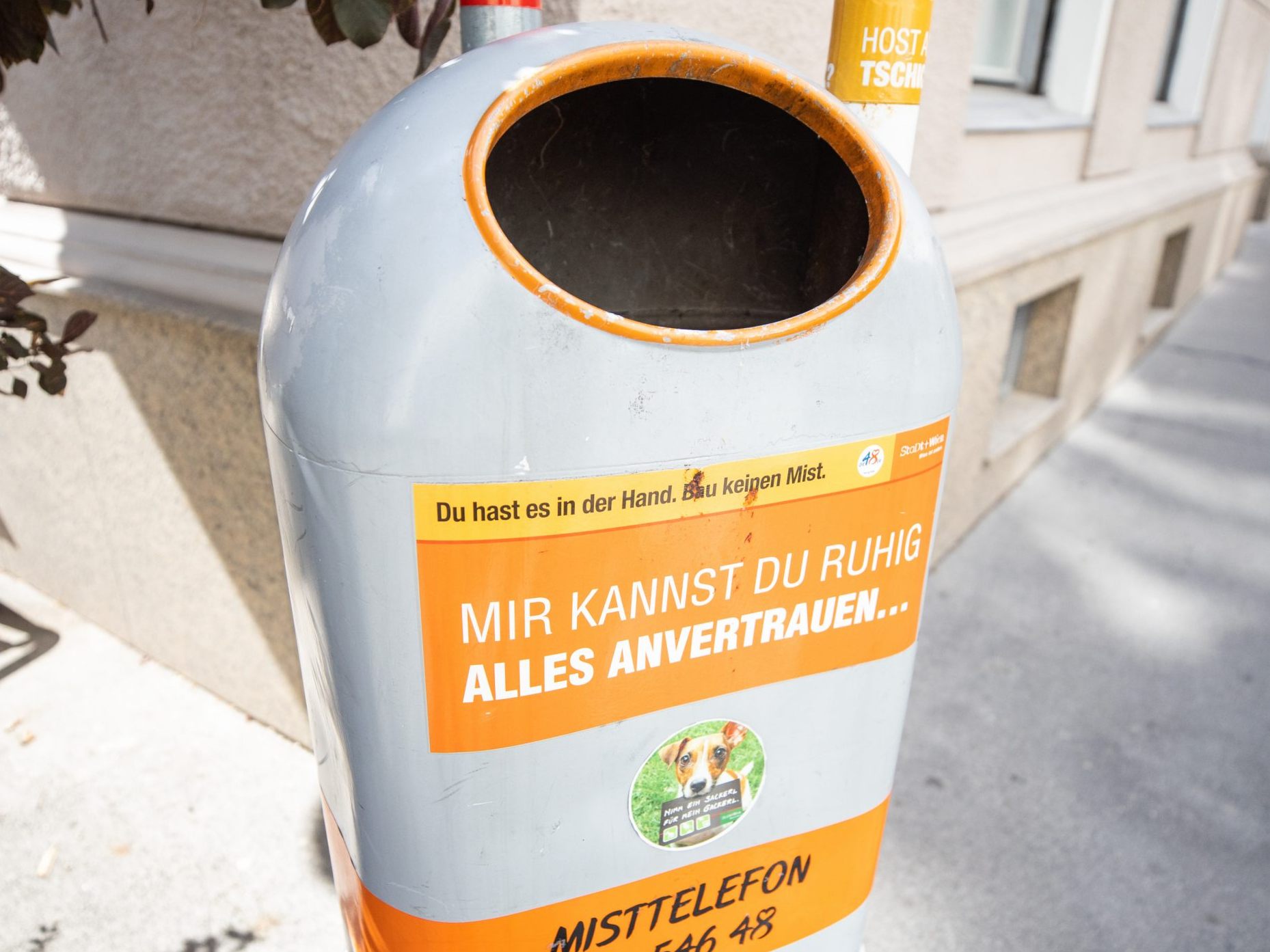 Wien bleibt bei Mistkübeln ohne Pfandringe. Wien bleibt bei Mistkübeln ohne Pfandringe.