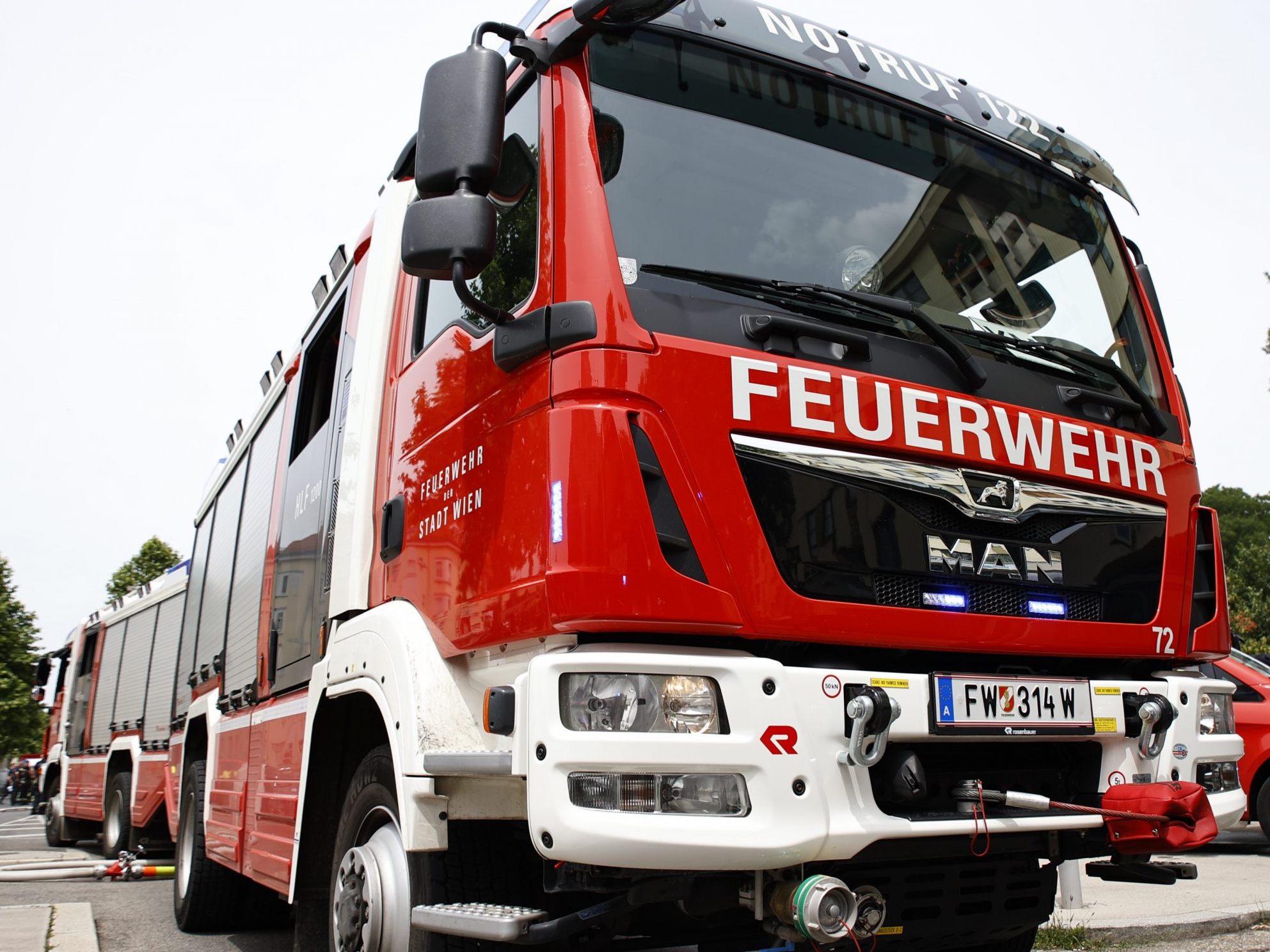 Feuerwehreinsatz in der Donaustadt. Feuerwehreinsatz in der Donaustadt.