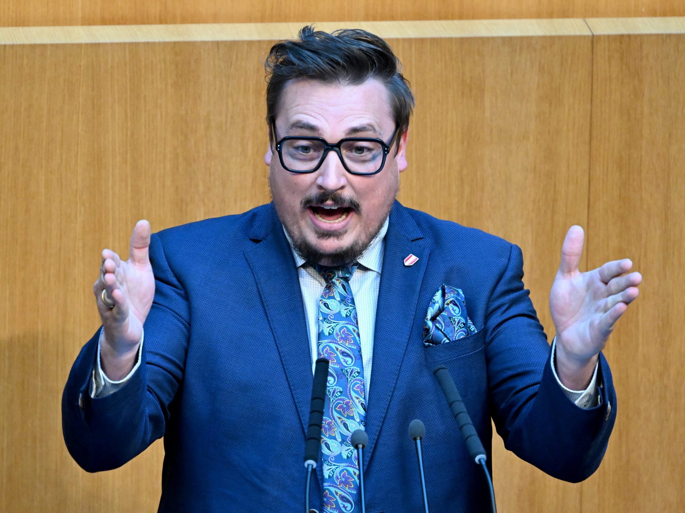 FPÖ-Abgeordneter Christoph Steiner. FPÖ-Abgeordneter Christoph Steiner.