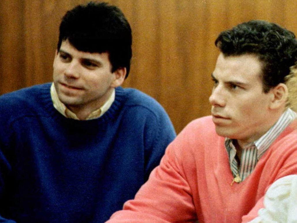 Die beiden Menendez-Brüder während eines Prozesses in Los Angeles 1992. Die beiden Menendez-Brüder während eines Prozesses in Los Angeles 1992.