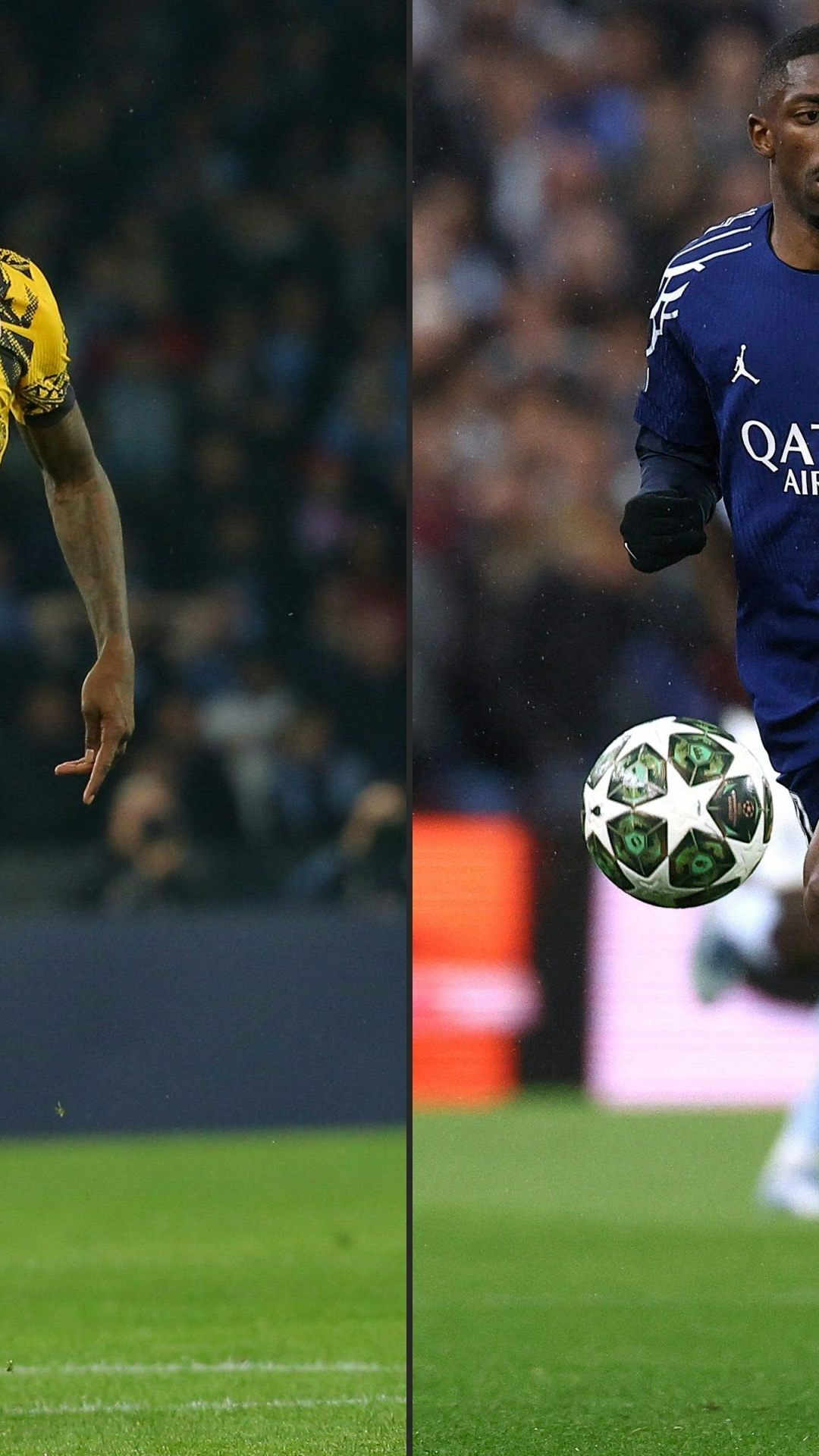 Sie könnten das Champions-League-Finale zwischen Inter Mailand und Paris SG entscheiden: Marcus Thuram und Ousmane Dembele.