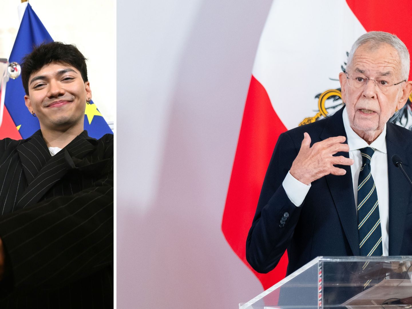 JJ und Van der Bellen. JJ und Van der Bellen.