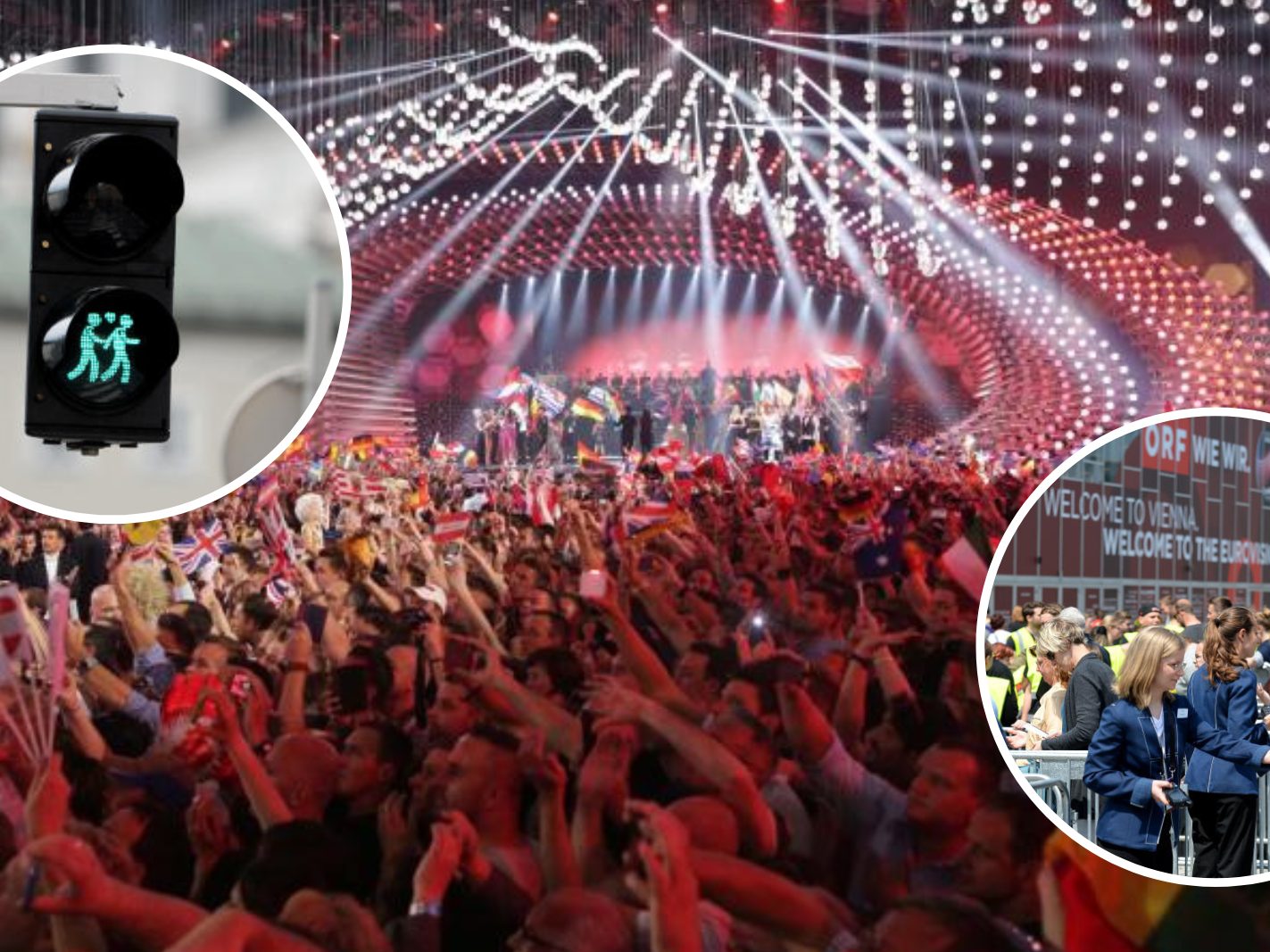Der Song Contest 2015 in der Stadthalle brachte Wien Ampelpärchen und mehr. Der Song Contest 2015 in der Stadthalle brachte Wien Ampelpärchen und mehr.