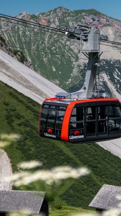 Die Pendelbahn befördert wieder Wanderer, Genießer und Naturliebhaber zum Lünersee.