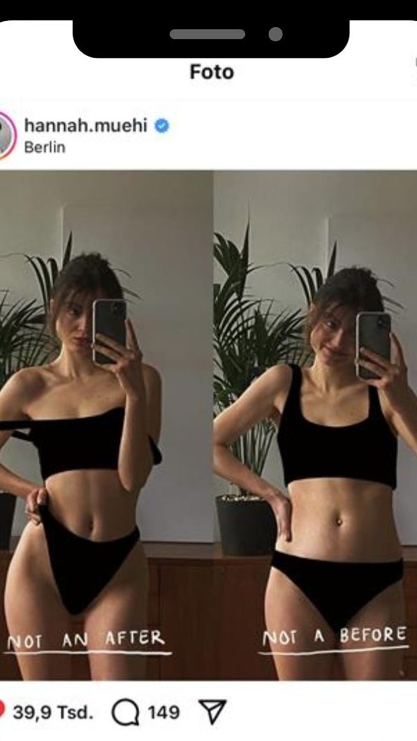 Die Influencerin Hannah Muehi macht immer wieder auf die Realität aufmerksam.