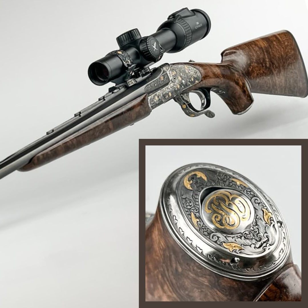 René Benkos Luxus-Gewehr wird versteigert.