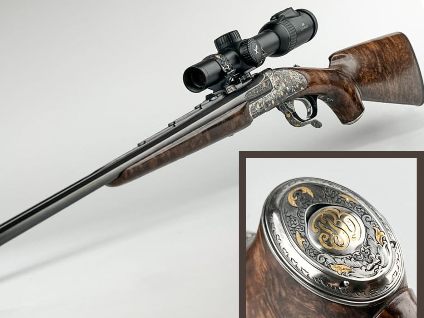 René Benkos Luxus-Gewehr wird versteigert.