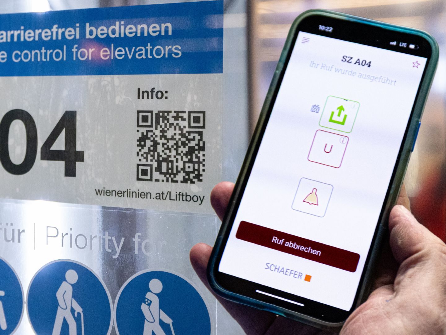 Die Aufzüge der Wiener Linien sind jetzt per Smartphone steuerbar. Die Aufzüge der Wiener Linien sind jetzt per Smartphone steuerbar.