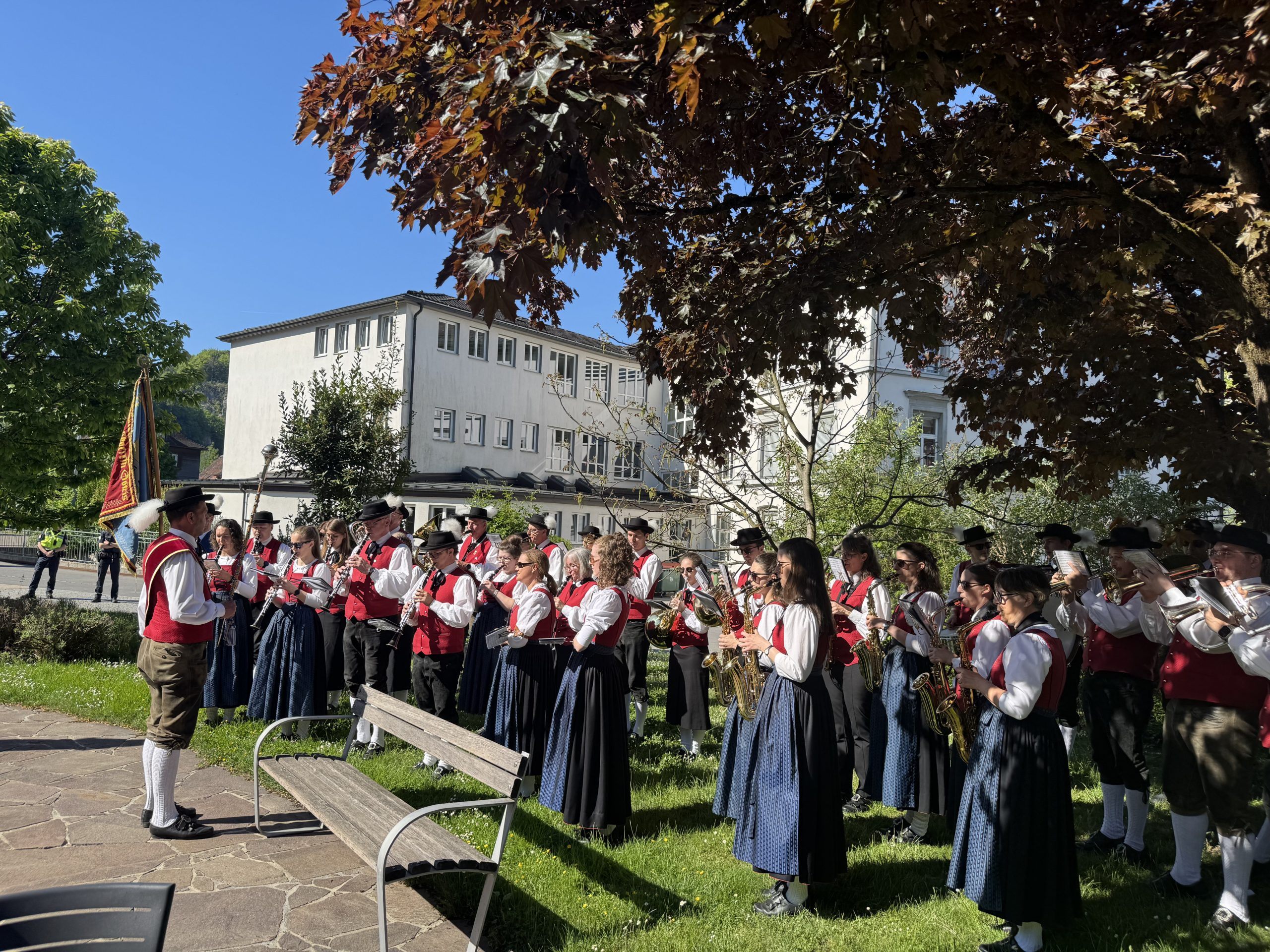 Auch die Bürgermusik Götzis war unterwegs Auch die Bürgermusik Götzis war unterwegs