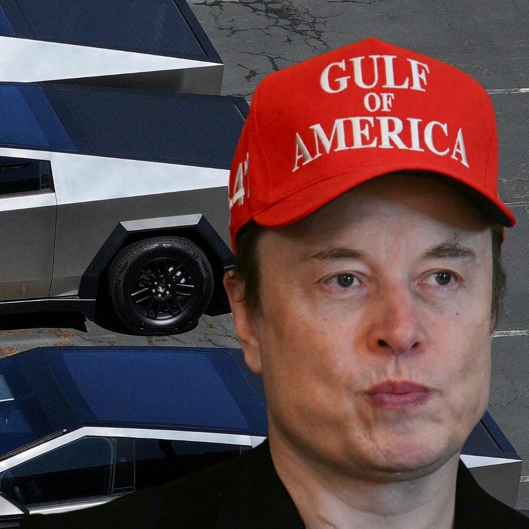 Unverkaufte Cybertrucks stapeln sich auf den Parkplätzen von Tesla-Händlern.