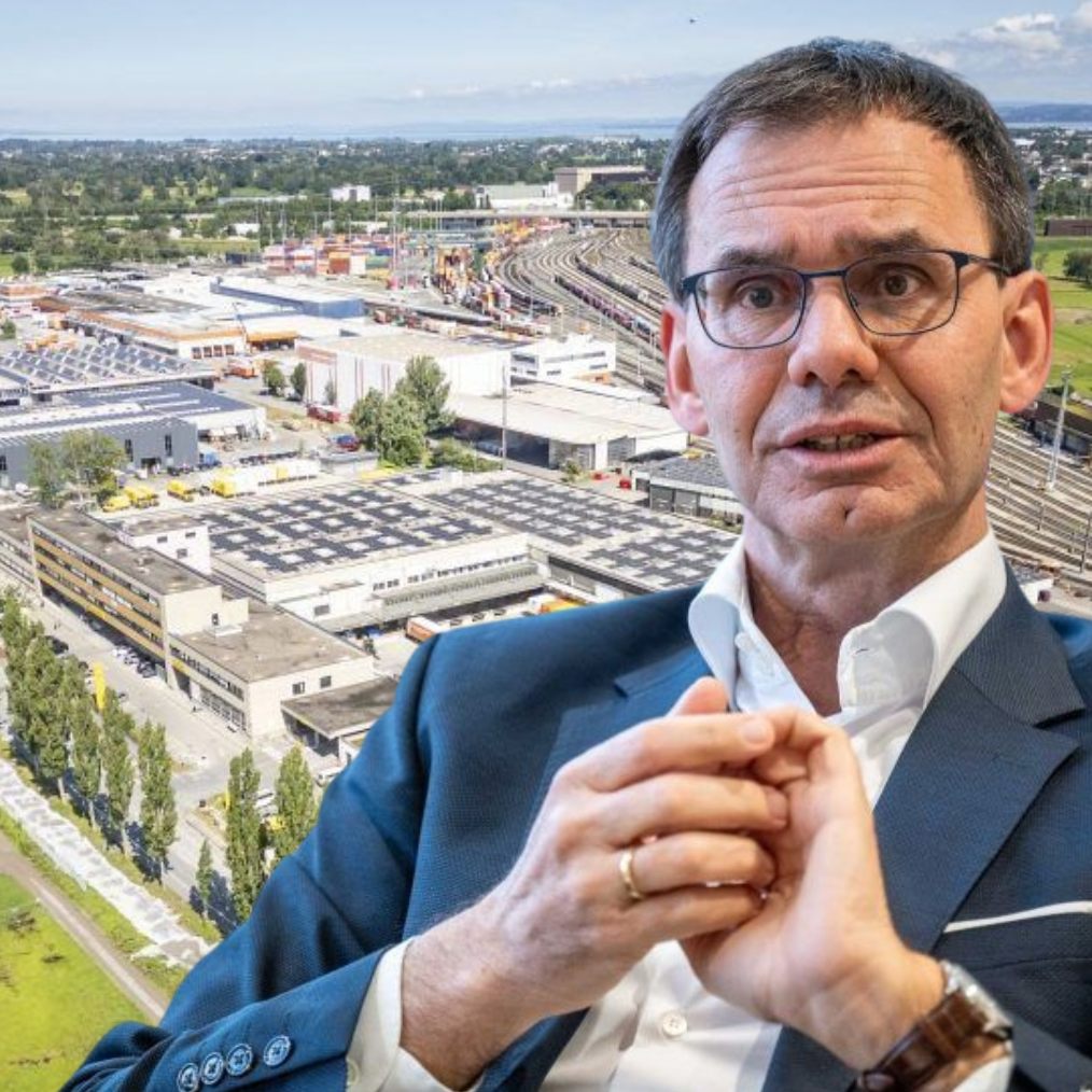 Der Güterbahnhof in Wolfurt ist einer der wichtigsten Verkehrsknotenpunkte im Land. Eine bessere Verbindung zur A14 steht auf dem Wunschzettel des Landes.