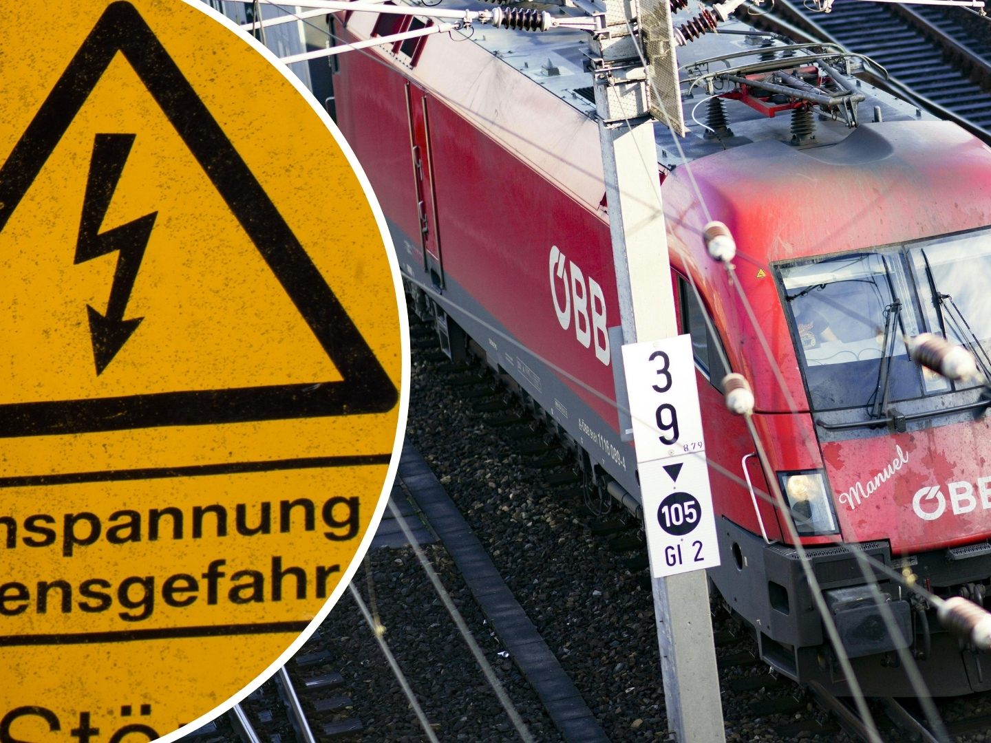 Der Nervenkitzel in der Nähe von Oberleitungen mit bis zu 15.000 Volt bringt extreme Risiken mit sich. Der Nervenkitzel in der Nähe von Oberleitungen mit bis zu 15.000 Volt bringt extreme Risiken mit sich.