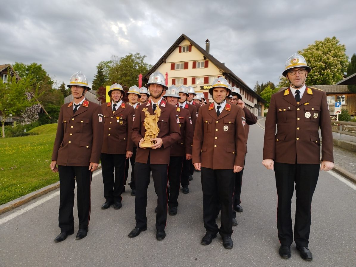 Die Feuerwehr Bildstein feierte den Schutzpatron.