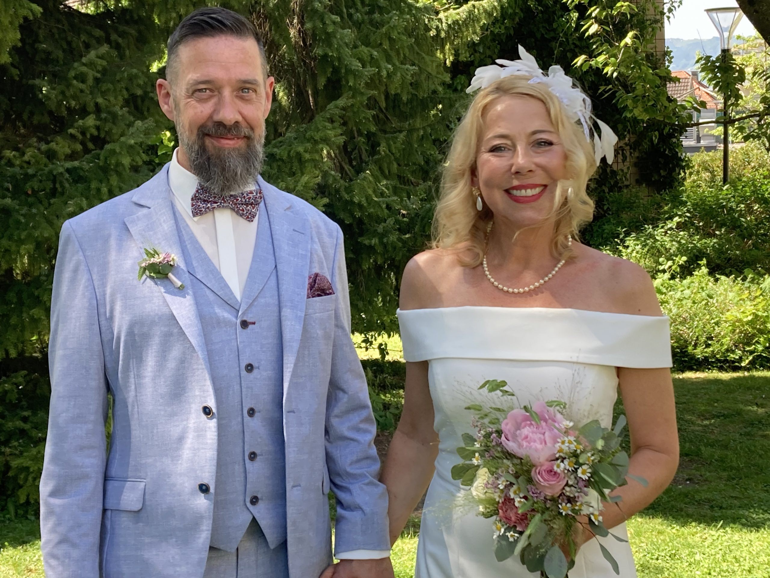 Anita Wittwer und Michael Kluckner feierten ihre standesamtliche Trauung.