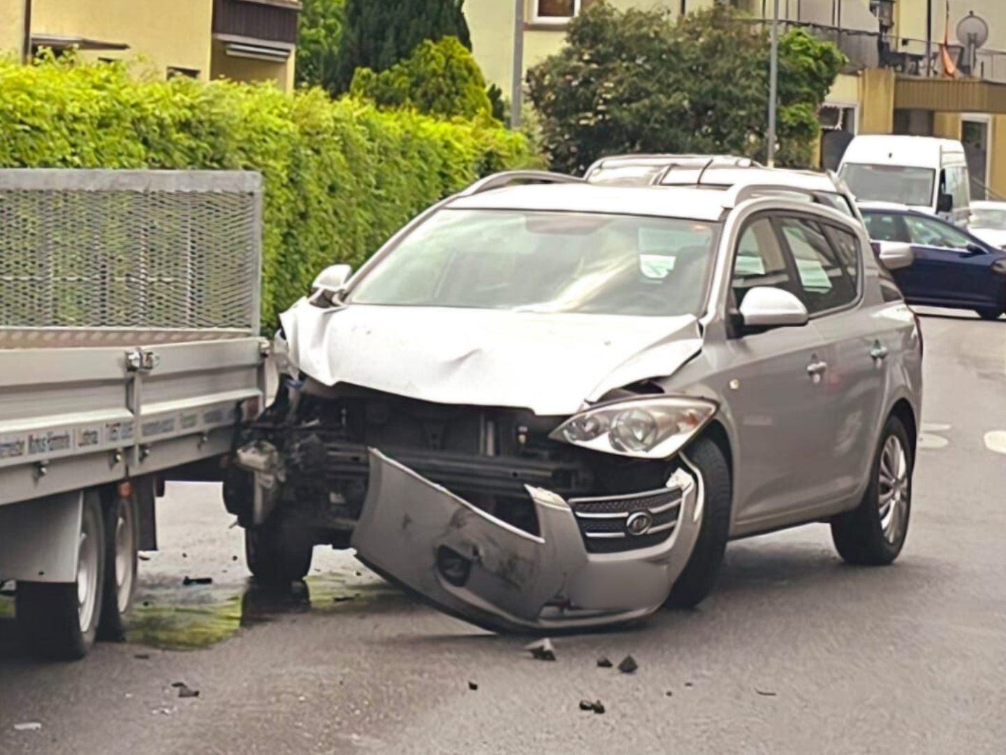 Bilder vom Unfall in Lustenau wurden der Redaktion zur Verfügung gestellt. Bilder vom Unfall in Lustenau wurden der Redaktion zur Verfügung gestellt.