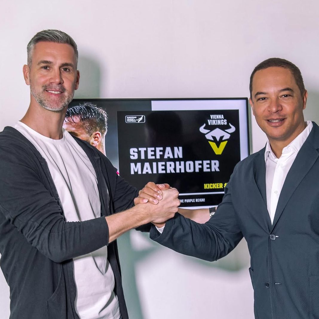 Stefan Maierhofer heuerte als Kicker bei den Vienna Vikings an.
