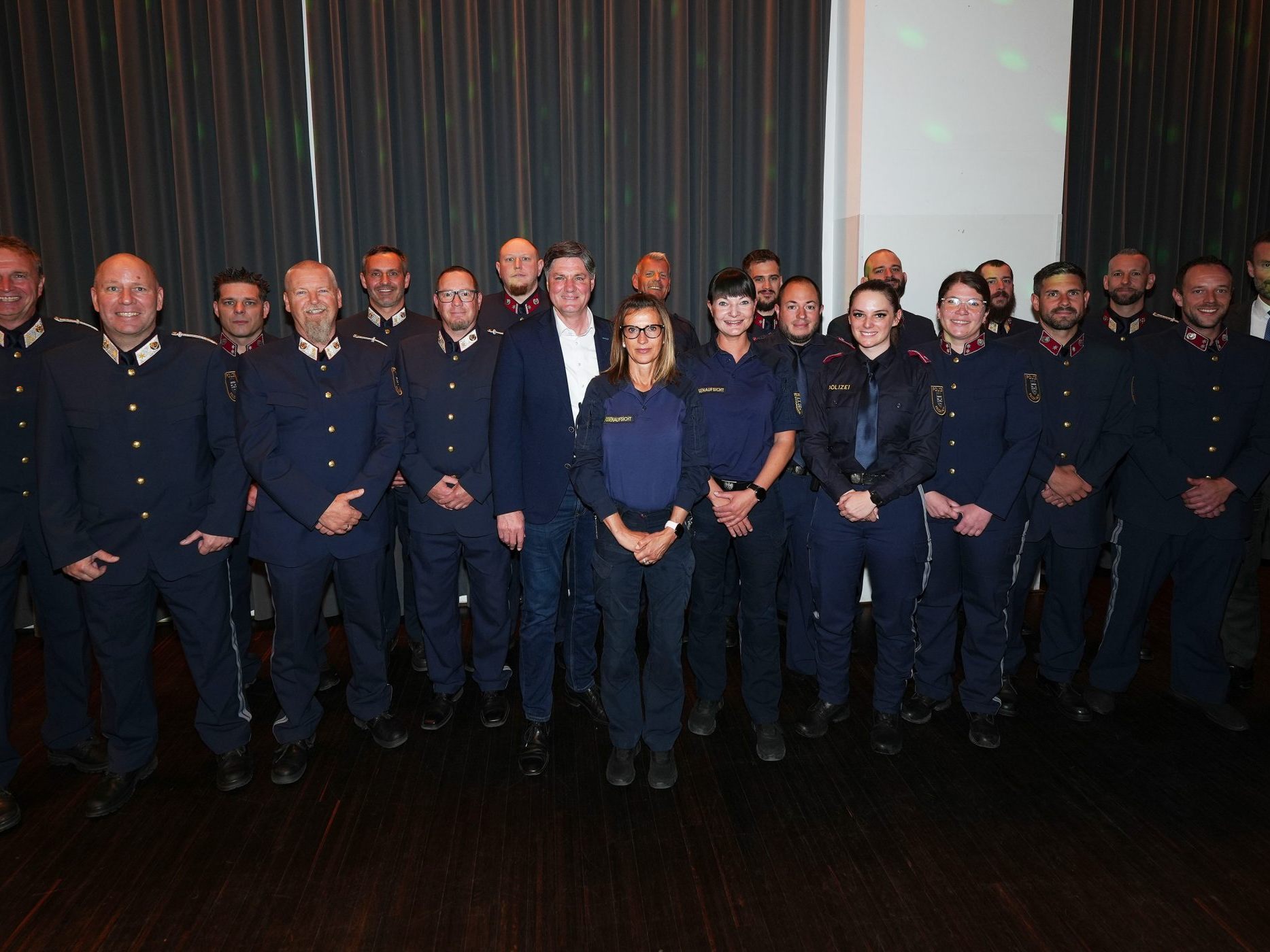 Teilnehmende beim Sicherheitswachetreffen des Landes Vorarlberg