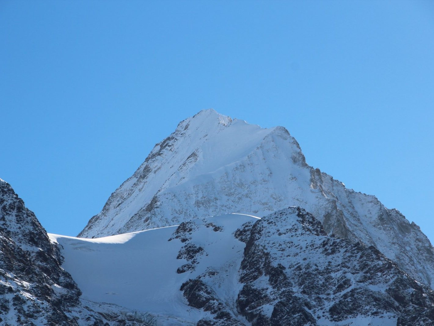 Bergsturz in den Schweizer Alpen.