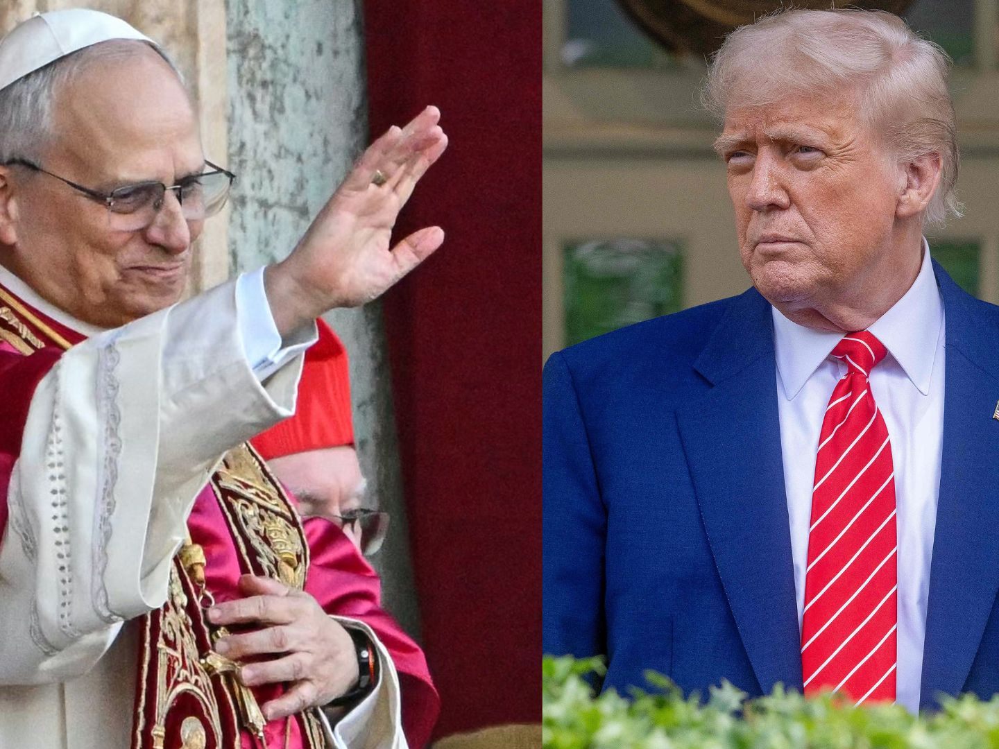 Papst Leo XIV und US-Präsident Donald Trump. Papst Leo XIV und US-Präsident Donald Trump.
