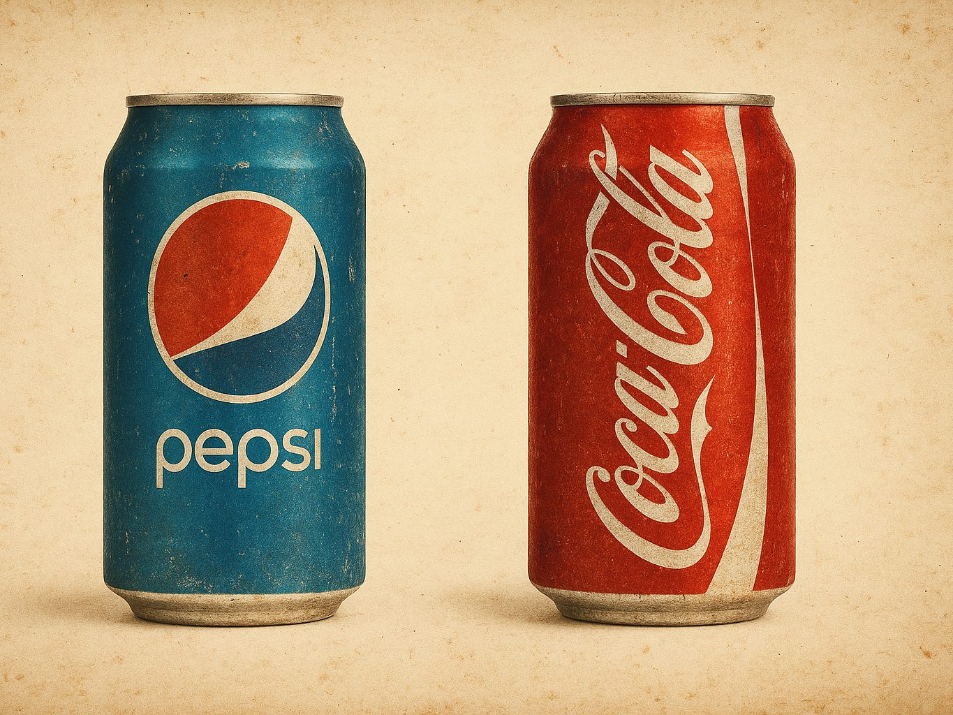 Pepsi gegen Coca Cola: Kampf der Giganten.