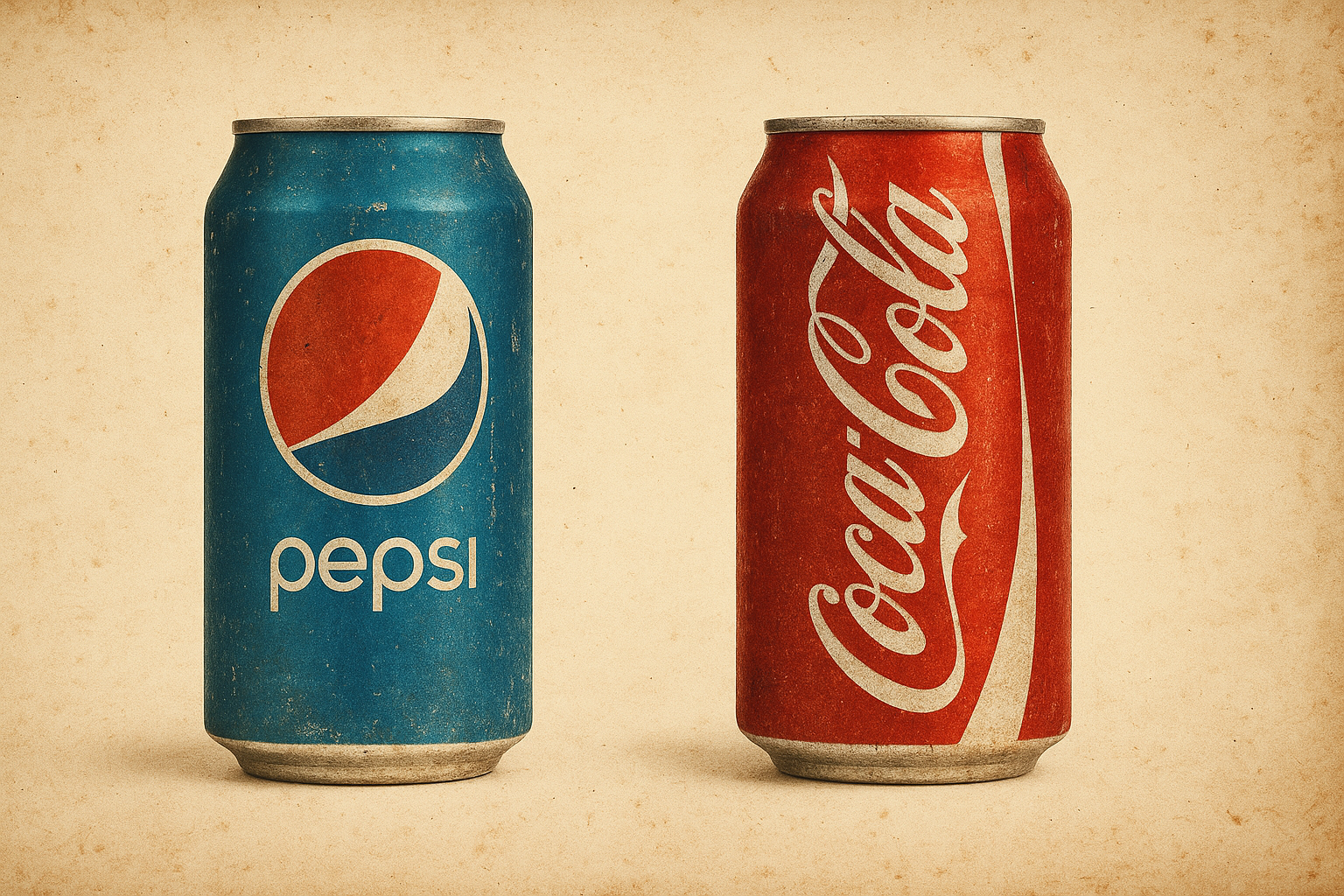Pepsi gegen Coca Cola: Kampf der Giganten.
