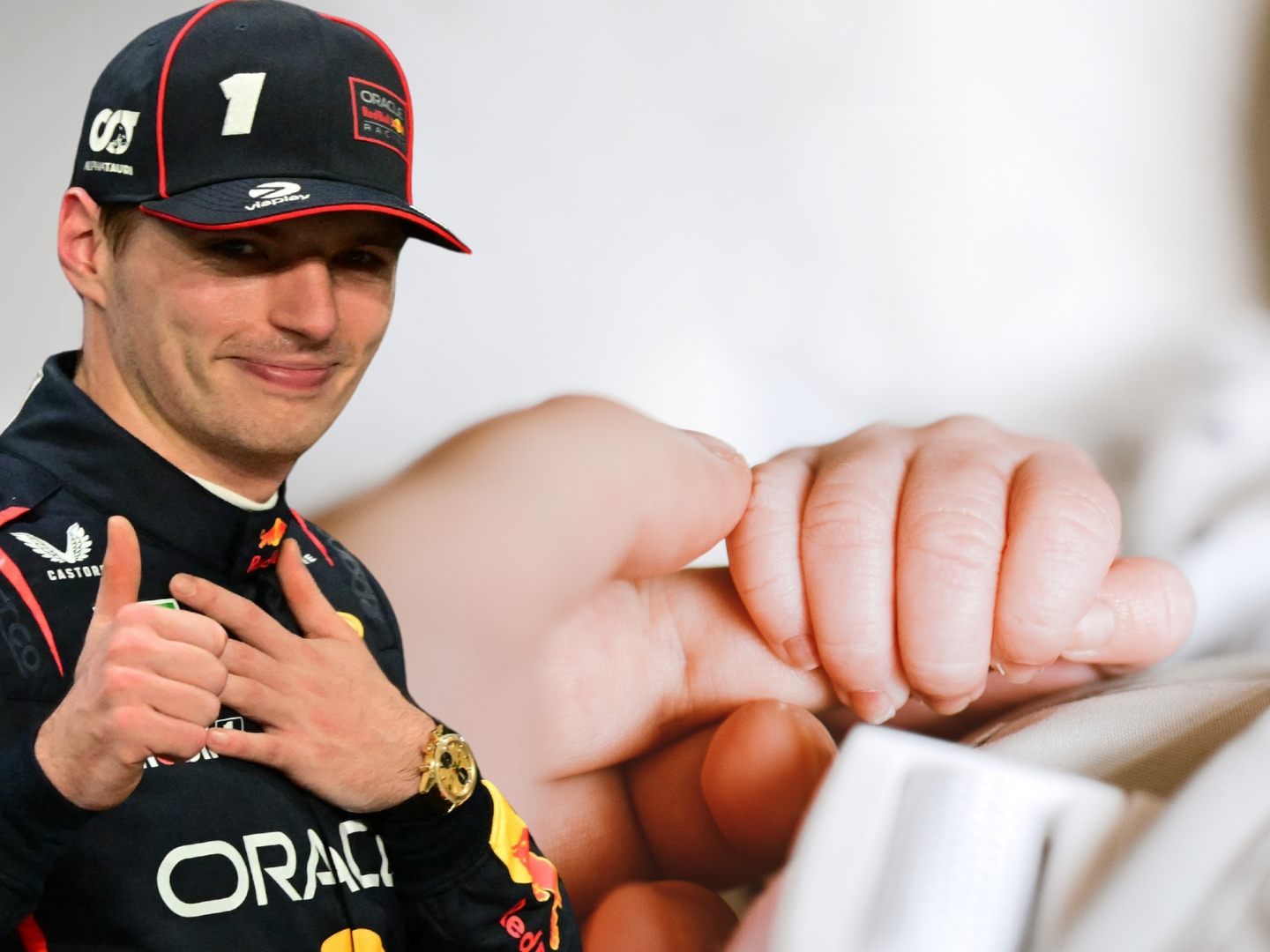 Max Verstappen ist zum ersten Mal Vater geworden. Max Verstappen ist zum ersten Mal Vater geworden.