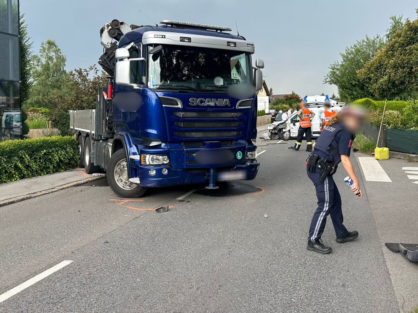 Schwerer Unfall in Wolfurt.