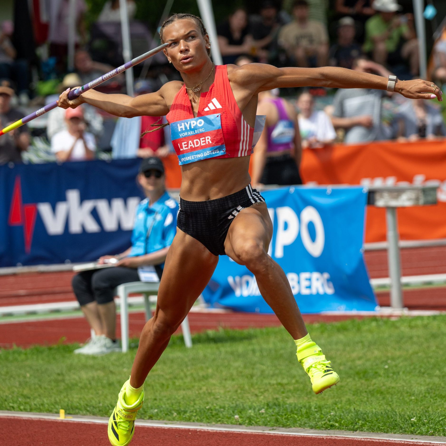 Anna Hall mit neuem Meeting-Rekord in Götzis.