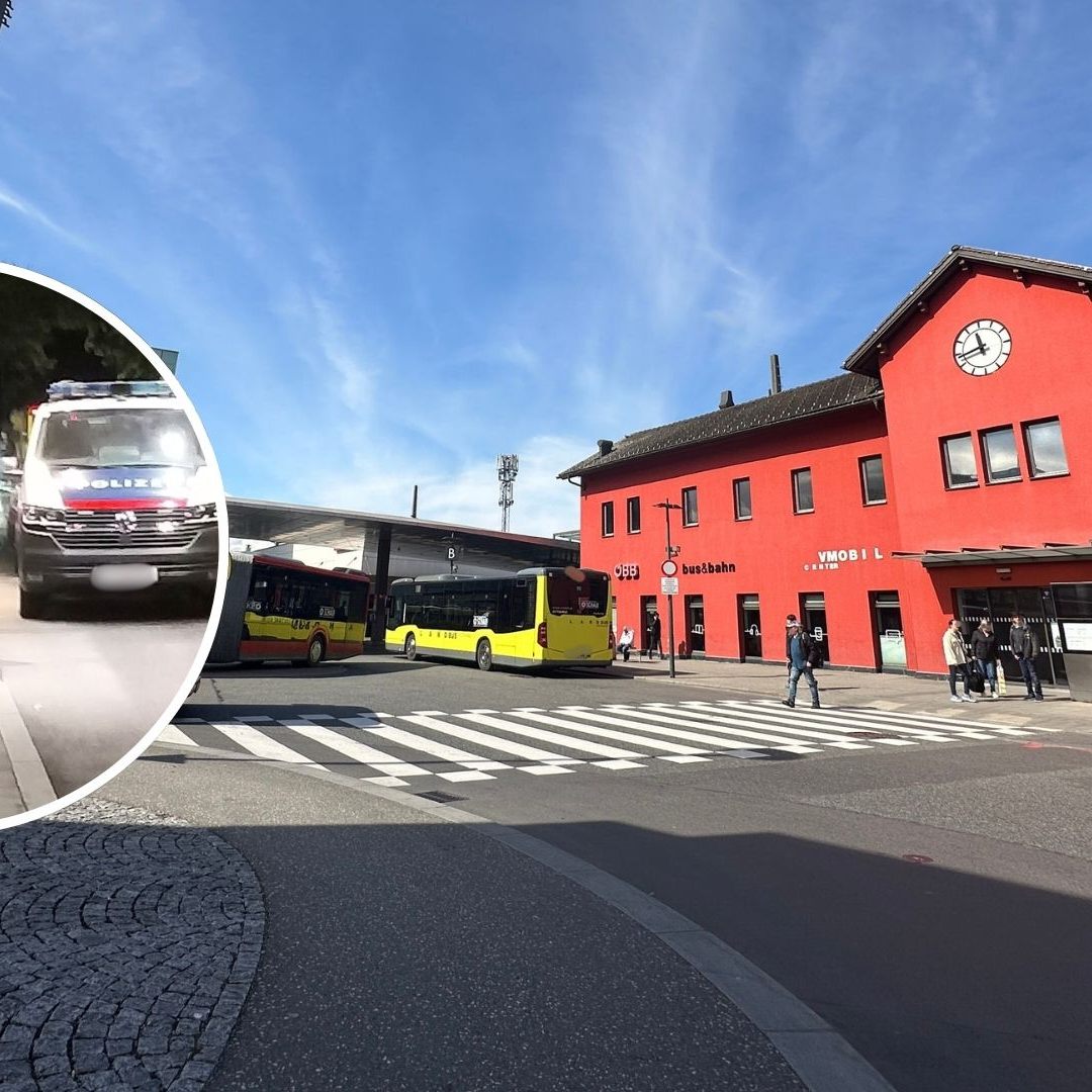 Am Sonntagabend kam es zu einem Polizeieinsatz am Dornbirner Bahnhof.
