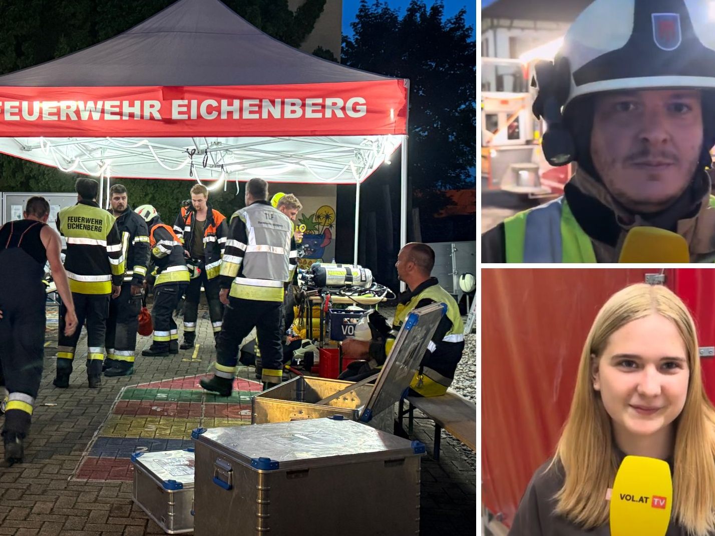 Große Feuerwehrübung in Hohenweiler Große Feuerwehrübung in Hohenweiler