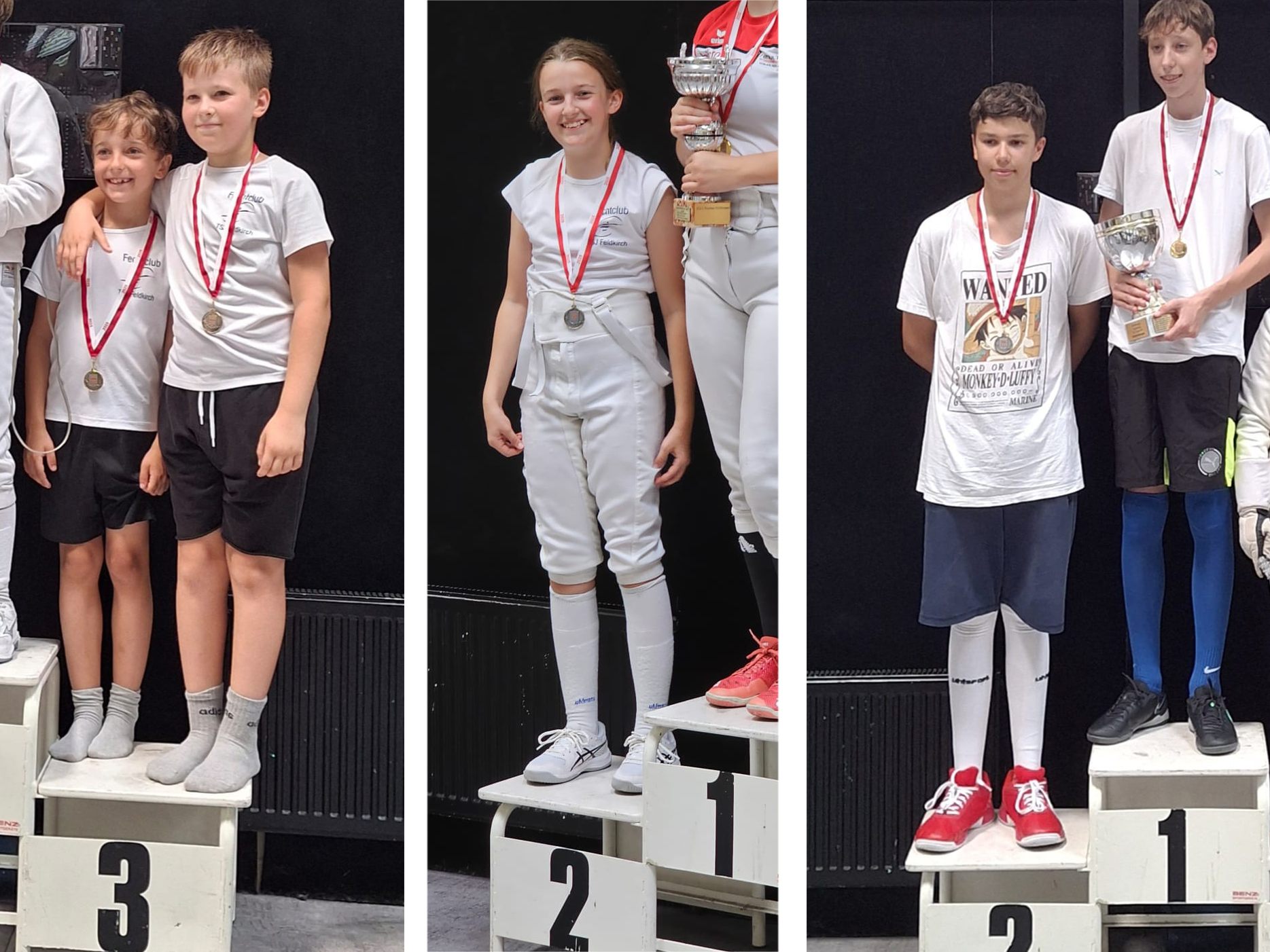 Gold, Silber, Bronze – strahlende Gesichter nach erfolgreichem Turnier in Dornbirn Gold, Silber, Bronze – strahlende Gesichter nach erfolgreichem Turnier in Dornbirn
